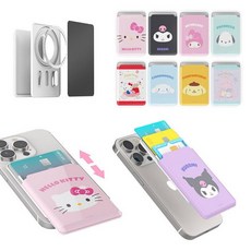 산리오 맥세이프 슬라이드 카드 지갑 케이스 3장 시나모롤 쿠로미 헬로키티 포차코, 쿠로미 해피니스룸