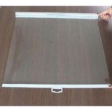 냉장고 롤스크린 투명 가림막 쇼케이스 블라인드, 65cm 무공 기본 1.5m