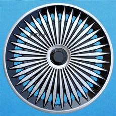 자동차 휠커버 플라스틱 장식 개조형 14 15 16인치 탈착공구 호환 휠캡 튜닝용, 15인치 판타지 모델 - 실버 블랙, 1개