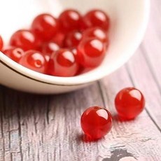 圓形琉璃珠子 仿白玉珠 手鍊配件