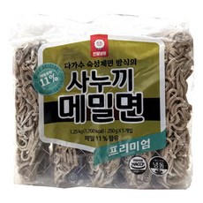 천일식품 프리미엄 사누끼 냉동메밀면 1.25kg(250gx5개), 천일식품 프리미엄 사누끼 냉동메밀면 1.25kg(250, 1.25kg, 1세트