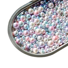 珠光珍珠圓珠 100p, 美人魚紫, 1套