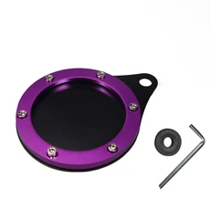 오토바이 디스크 오토바이 범용 라운드 보험 스티커 거치대 다양한 색상 방수, [10] 11mm ultra purple