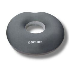 도큐어 메모리폼 기능성 원형 도넛방석, 그레이, 1개 그레이, 1개
