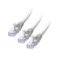 애니포트플러스 CAT.6 랜선 2m, 그레이, 3개