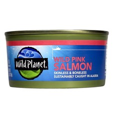 Wild Planet Wild Alaska Pink Salmon 와일드 알래스카 핑크 연어, 2개, 170g