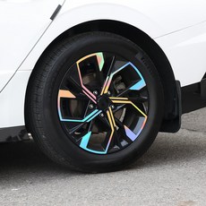 카벤더 쏘나타 디엣지 튜닝 17인치 휠스티커 악세사리 용품, 유광화이트