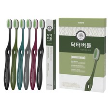 Doctor Willow 雙細毛牙刷套裝 6 件, 1套