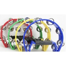 半月鈴鼓 月亮鈴鼓 KTV手搖鈴 安全鈴片不刮手 雙層鈴片, 1個, 綠色