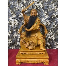 京綸 1尺3 玄天上帝 上帝公 帝爺公 真武大帝 神像，精緻雕刻，鎮宅避邪，祈福納祥, 1個