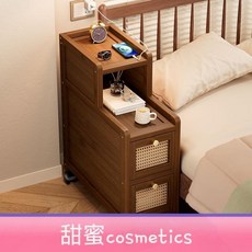 甜蜜cosmetics 多功能牀頭櫃 小型臥室家用迷你超窄牀邊櫃置物架夾縫收納櫃子, 【穩固】【小巧】20寬夾縫款,無規格