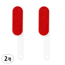 25cm 극세사 양면 옷솔 A타입 대형 - 2개, 레드