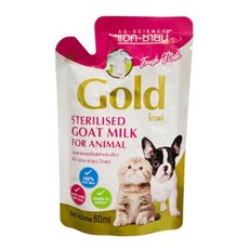 Gold 犬貓用新鮮滅菌山羊奶 60ml, 1個, Malt Flavored
