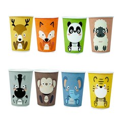 동물종이컵 1000P 파티용종이컵 일회용컵