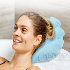 조개모양 욕조 머리 받침대 반신욕, 블루