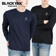 블랙야크 베이직 통기성 립조직 긴팔 라운드티셔츠