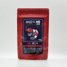 관상용 새우 밥 먹이 해수어 물고기 국내산 사료 쉬림프깡 3종류, 1개, 60g