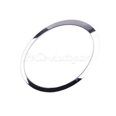 자동차 51137149906 R55 미니 S 쿠퍼 글로스 헤드라이트 도금 R56 2007 2015 클럽맨 실버 커버 블랙 프레임 51137149905 R57, Silver Plated, 1개