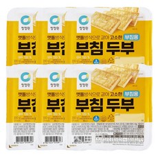청정원 고소한 부침두부 한모, 6개, 300g