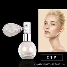 身體高光球 鎖骨亮晶晶細閃粉 婚禮提亮珠光散粉噴霧, 1個, 1
