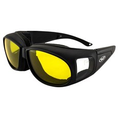 Global Vision Outfitter 24 선글라스 매트 블랙 사진 액자 프레임 포토크로믹 옐로우 투 스모크 렌즈 ANSI Z87.1, Global Vision Outfitter 24 선글라