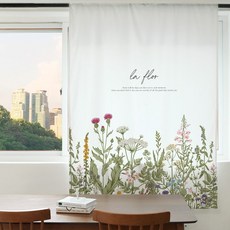 빛차단 암막커튼 S16 라플로르 XL 140X230cm 디지털프린팅 긴창커튼 현관 가리개 베란다 가림막