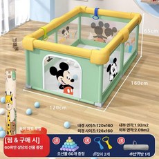 안전 울타리 다용도 실내외 겸용 보호 바닥 장난감 유아용, 1개, [두꺼운 매트]