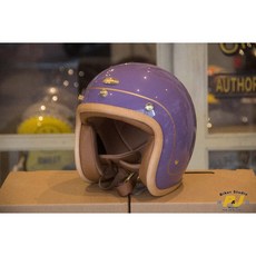 P&J 捷寶 騎士部品 Chief Charites 二代 真皮皮革 復古安全帽 復古綠, 復古紫,L, 1個