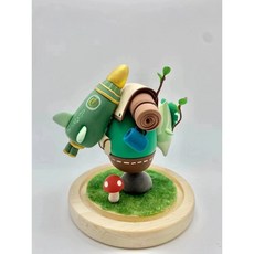 塞爾達傳說 曠野之息 手工呀哈哈書包粘土擺件 火箭款 附玻璃罩 交換禮物, 呀哈哈之帳篷營地場景