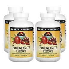 소스네츄럴스 석류 추출물 500mg, 240정, 4개