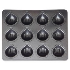 쿠킹스토리 국산 밤모양 마들렌팬 12구, 1개