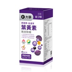 大學金寶明黑醋栗葉黃素X3盒(120粒/盒)學童專用，守護晶亮視野，促進眼部血液循環，舒緩眼睛疲勞, 1個, 三盒組(共360粒