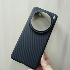 VIVO X200 Pro 울트라 씬 매트 슬림 하드 충격 방지 갑옷 뒷면 커버 용 실제 아라미드 탄소 섬유 전화 케, 01 For VIVO X200 Pro, 01 Carbon Fiber, 02 600D Big Hole