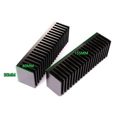 小白的生活工場 加厚型LM3886 TDA7293功放專用散熱器 155*50*40mm, 1個