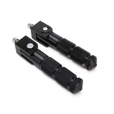 [Deepa] CNC 범용 가도식 탠덤 스텝 알루미늄 좌우 세트 블랙 풋 페그 오토바이, 1개