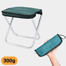 생활해랑 파우치형 초경량 휴대용 의자, 1개, 포레스트 그린