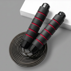 로멀리 논슬립 와이어 줄넘기, 1개, 레드