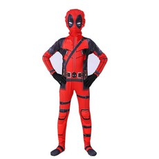 死侍連體緊身衣 萬圣節服裝兒童死侍cosplay服裝成人套裝 萬聖節服裝 cosplay服裝