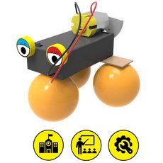 5인세트 진동로봇 탄성 교육용 탁구공 로봇만들기 실습 돌봄교실 diy
