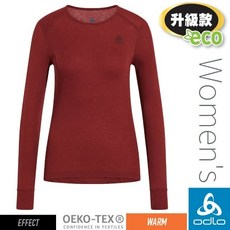 ODLO 女 保暖控溫 銀離子 圓領長袖衛生衣 ECO Warm