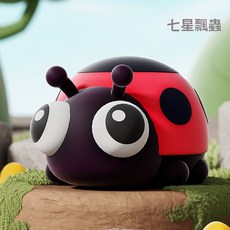 爆眼捏捏樂 舒壓解壓玩具 瞪眼爆眼捏捏樂 按壓解壓捏捏樂, 七星瓢蟲, 1個