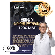 뉴트리나우 철갑상어 연골 콘드로이친 1200 MBP 6형 C6S 식약청 인증 HACCP, 1개, 60회분