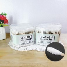 나무이야기 원터치 사각면봉 회오리형(350ea) (8482598)