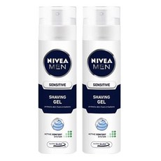 니베아 맨 센서티브 쉐이빙젤 200ml x2개 면도크림 쉐이빙폼, 2개