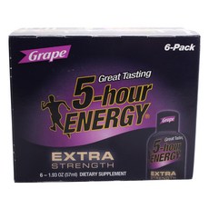 5-Hour Energy 特強原味葡萄, 6個, 57ml
