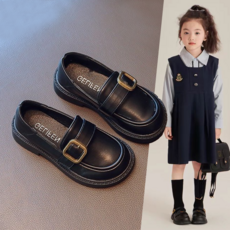 디벨라 여아 둥근코 버클 포인트 로퍼 정장구두