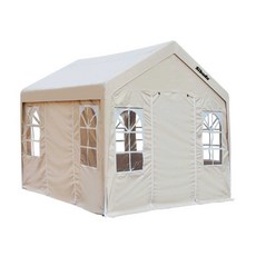 농막 야외 간이 창고 대형 천막 캐노피 가제보, 4면 그린 2mx2m