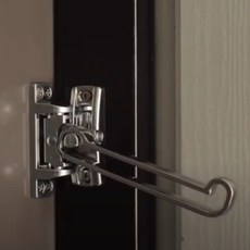 락플러스 현관문 안전고리 방범용품 이중잠금 장치, 1개