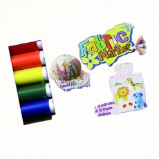 패브릭마카 6색 1세트 보드마카펜 물백묵 강템, 1개