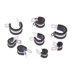 호스 6MM P 고정 고무 클립 스테인레스 5PCS 파이프 클램프 케이블 라이닝 형 스틸 R 장착 20MM, M14